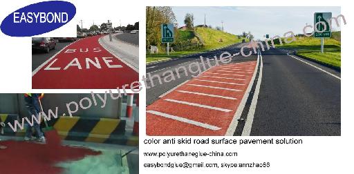 make road surface become colorful and anti-skid