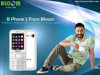 B Phone 2 from Bloom: Feature phone with preloaded social apps