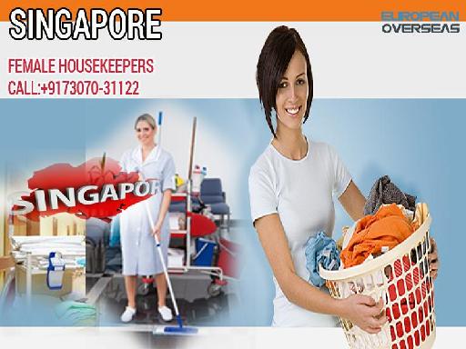 Urgent requirement of Female Housekeeper for hospital in Singapore