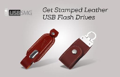 Get Stamped Leather USB Flash Drives