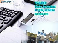Vacancy For Senior Accountant at Sion, MUMBAI