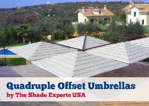 Quadruple Offset Umbrellas by The Shade Experts USA