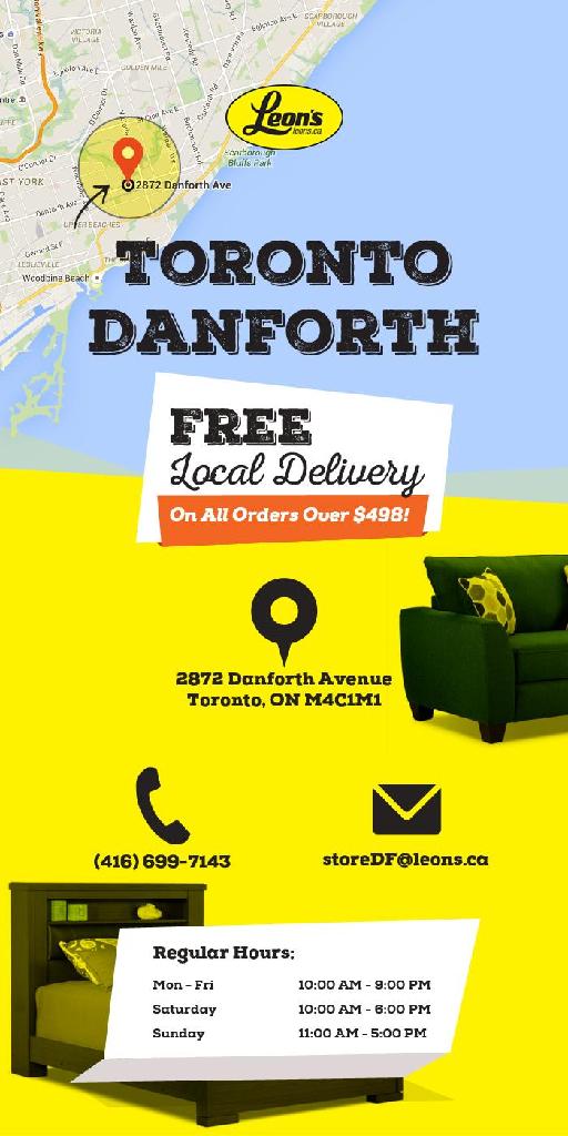 Leon』s Furniture Store Danforth, Ontario