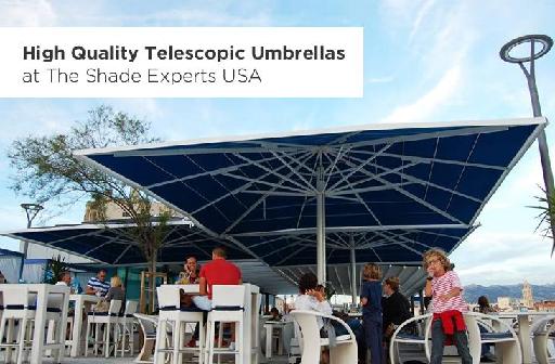 High Quality Telescopic Umbrellas at The Shade Experts USA