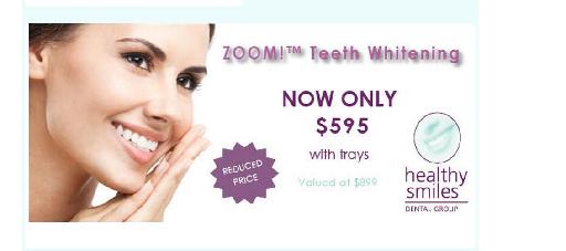 Zoom Teeth Whitening Offer - Healthy Smiles