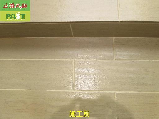 1085 會館更衣室走廊-游泳池畔木紋磚地面-廁所板岩磚地面止滑防滑施工工程-相片